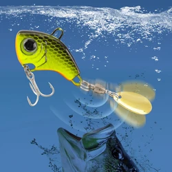 Señuelo cuchara vib con lentejuelas para pesca a mosca trucha