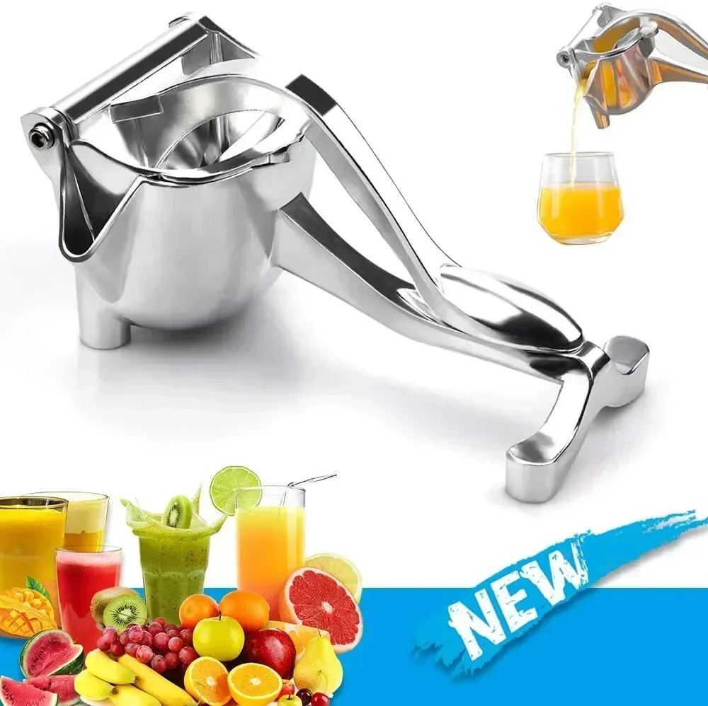 Exprimidor Manual Portátil Aluminio – Zumos Limón, Naranja y Granada