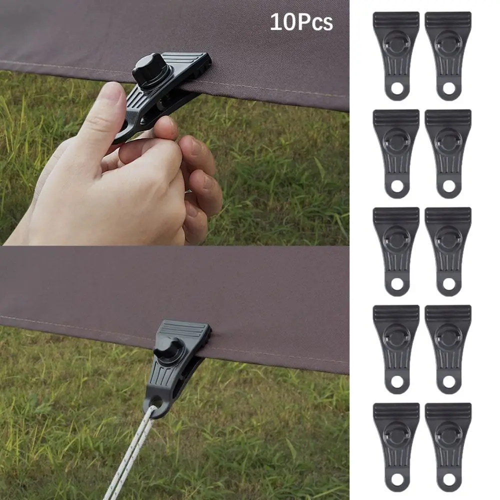 Clips para toldos negros para carpas, abrazaderas reforzadas - imagen 4