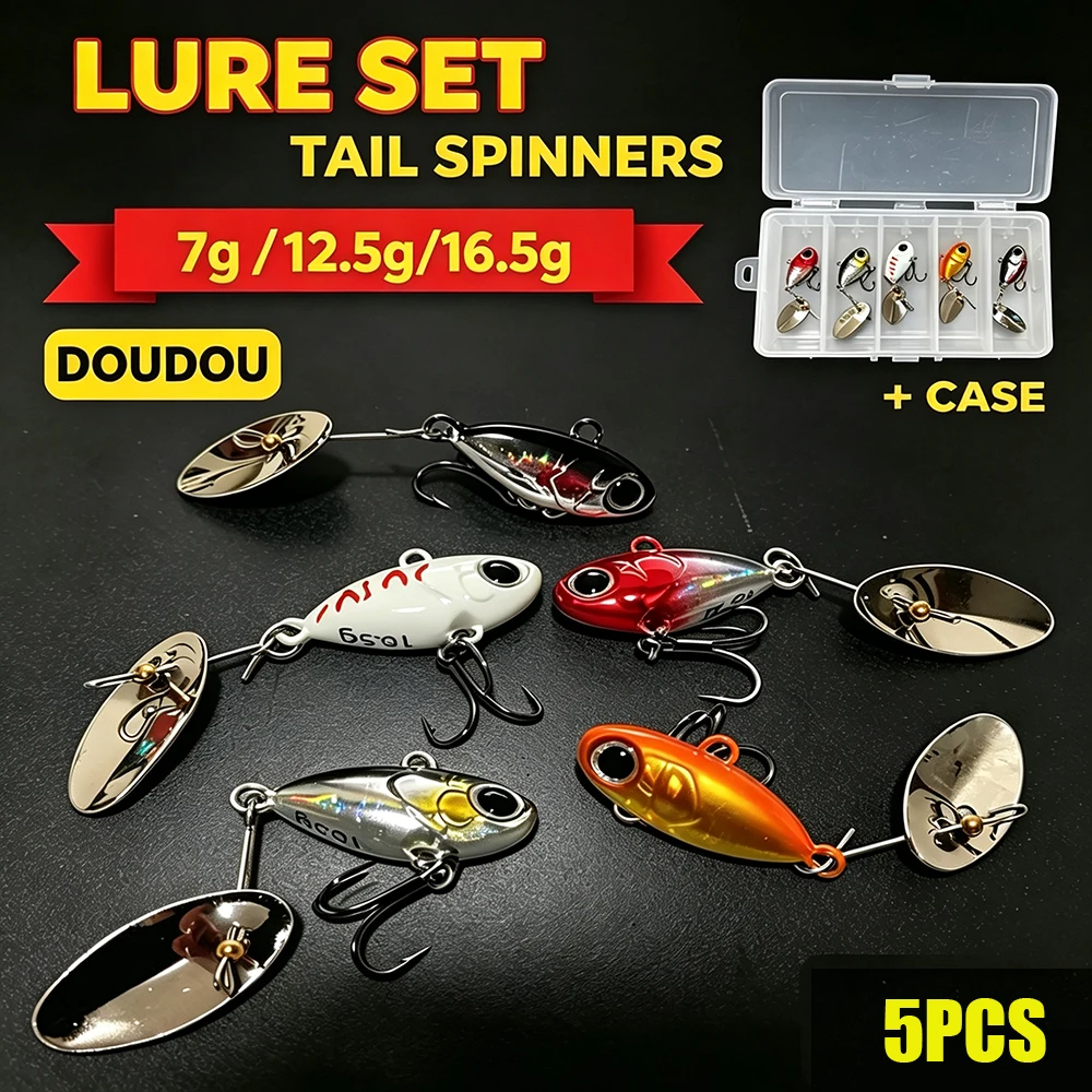 DouDou señuelos VIB tipo cicada metálicos con vibración para lubina - imagen 4