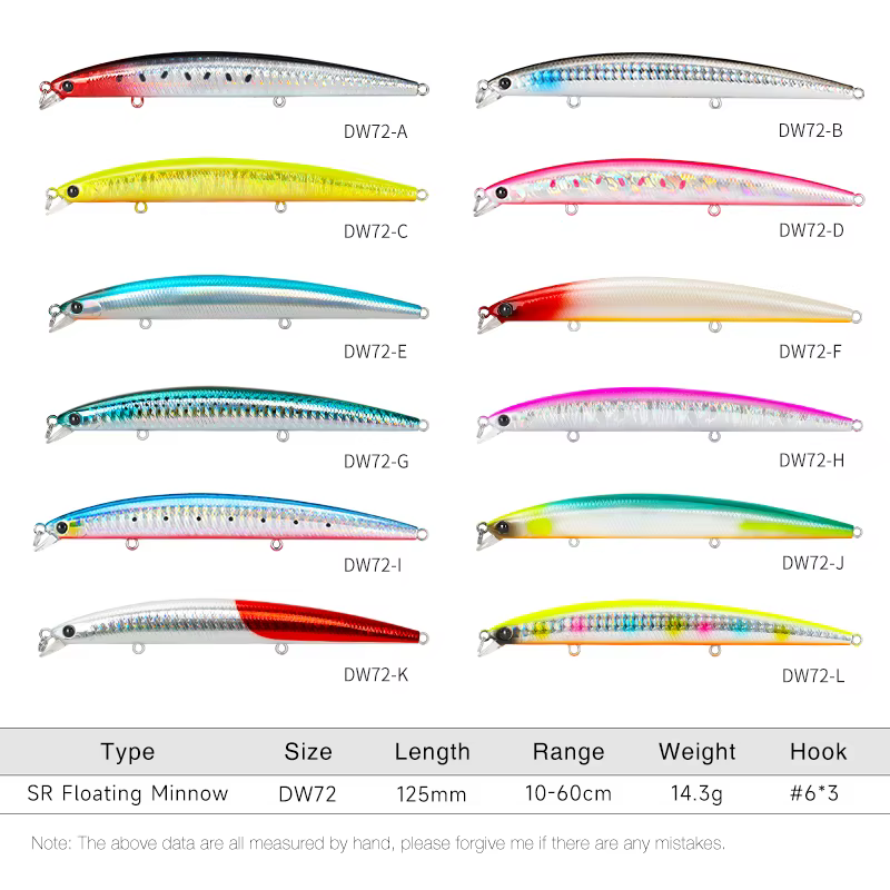 Cañas Tsurinoya 125SR Jerkbait para lubina en agua salada - imagen 5