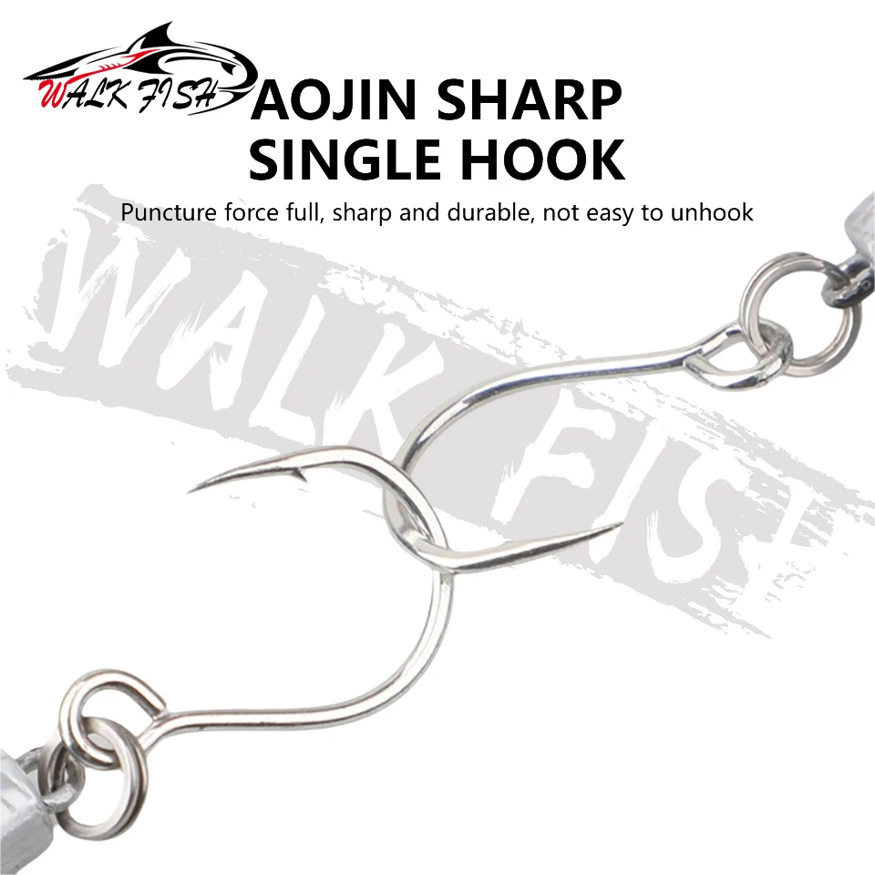 WALK FISH Minnow multisegmentado ojo rojo para lubina - imagen 2