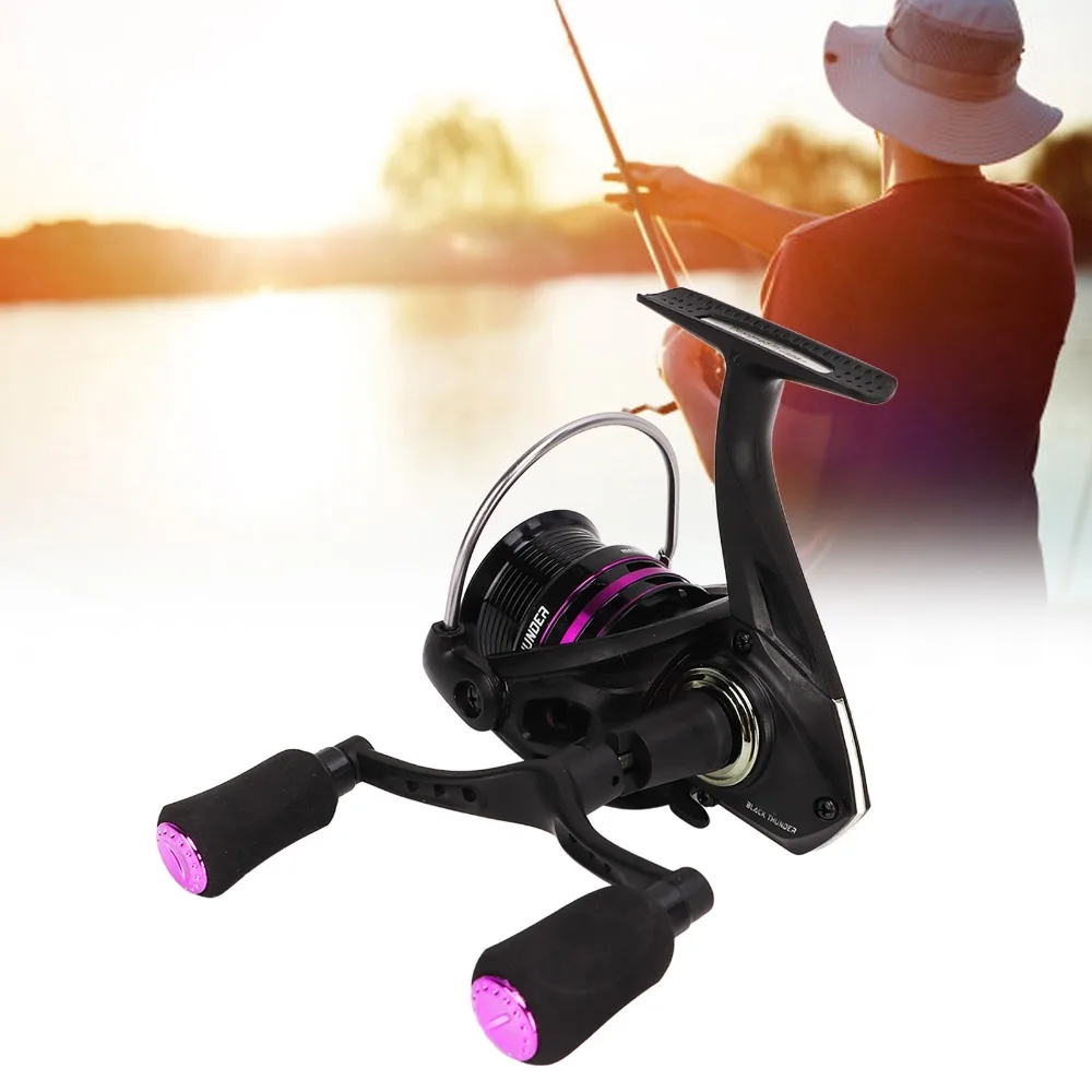Carrete de Baitcasting metálico doble manivela con bobina baja - imagen 5