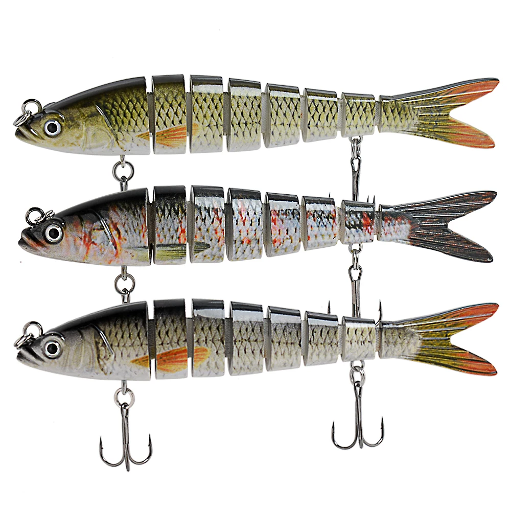 Swimbait 23 g multiarticular con 8 segmentos
