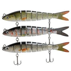 Swimbait multiarticulado biónico para lubina con anzuelo triple