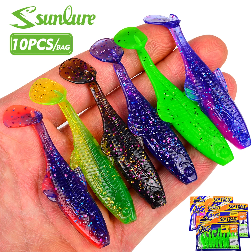 Señuelo de silicona Sunlure con forma pez T biomimético - imagen 4