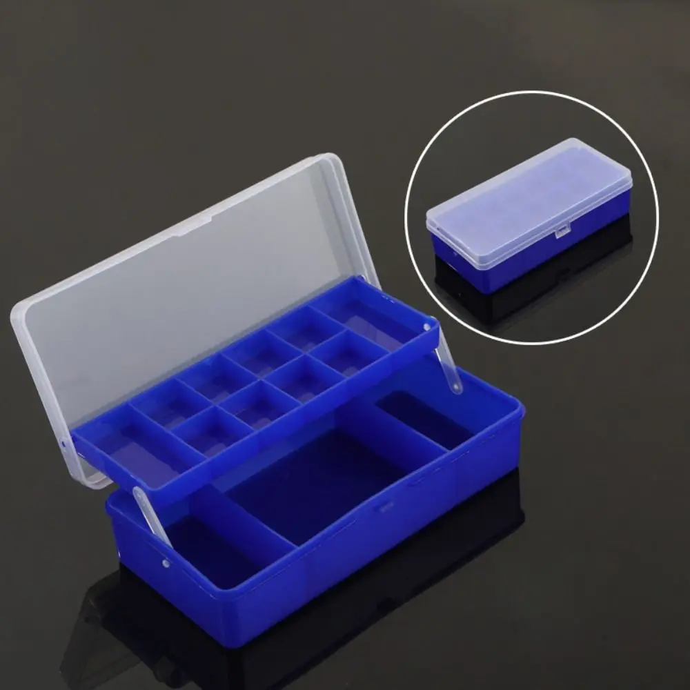 Caja de pesca doble capa con compartimentos para carpa