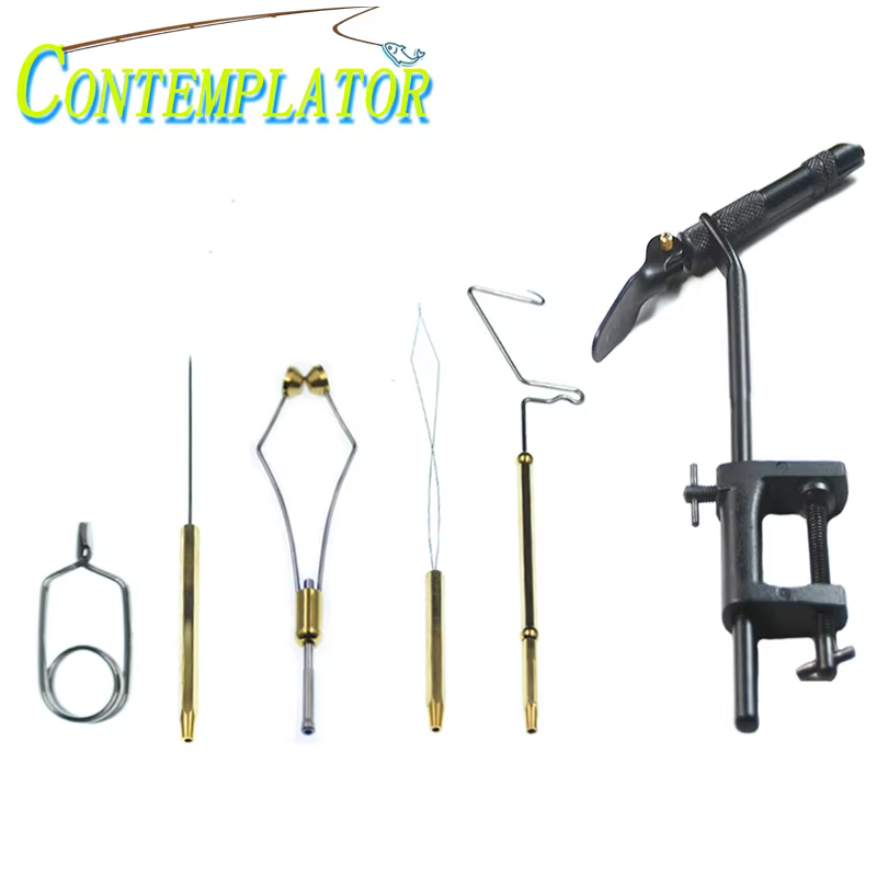 Kit portátil para atado moscas con herramientas latón - imagen 2