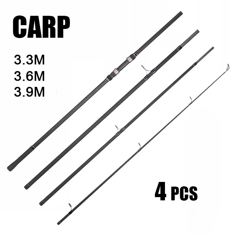 Caña spinning viaje surfcasting carpa carbono larga distancia