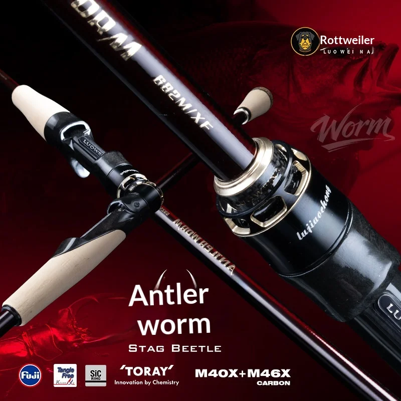 Luoweina STAG BEETLE Caña de fibra carbono T40X-M46X competitiva