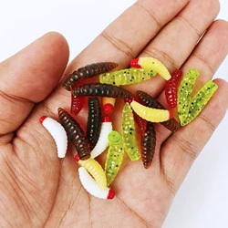 FREE FISHER Grubs para pesca en hielo de trucha, bajo y blanco