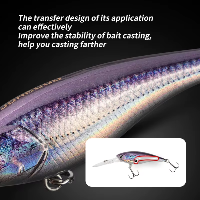 Señuelo Minnow de fundición para perca – Buceo profundo y acción - imagen 4