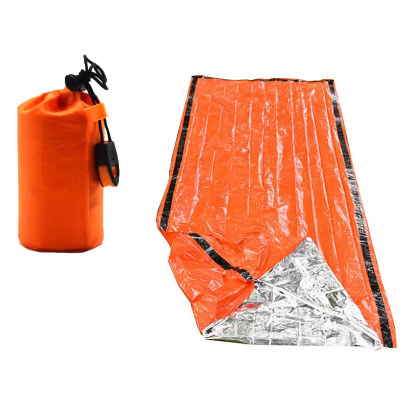 Saco de dormir impermeable para pesca y acampada con manta Mylar - imagen 2