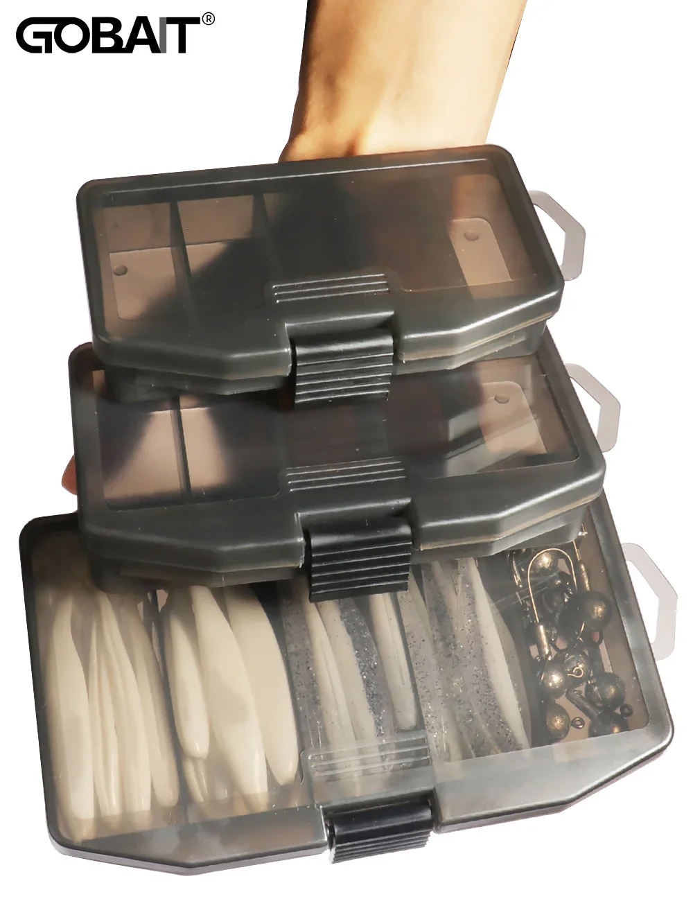 Caja de aparejos en tamaño pequeño con accesorios