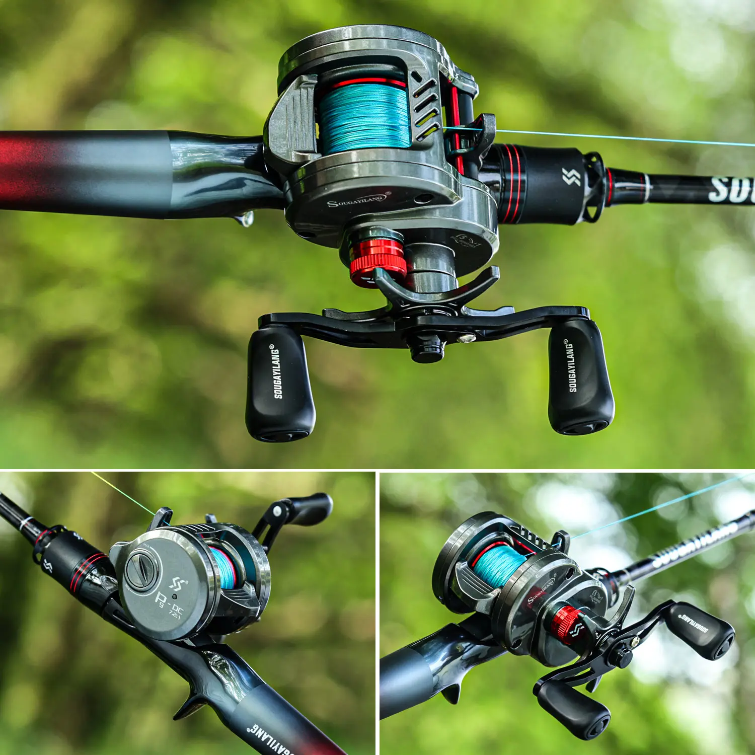 Sougayilang P9-DC – Carrete baitcasting con freno electrónico - imagen 5