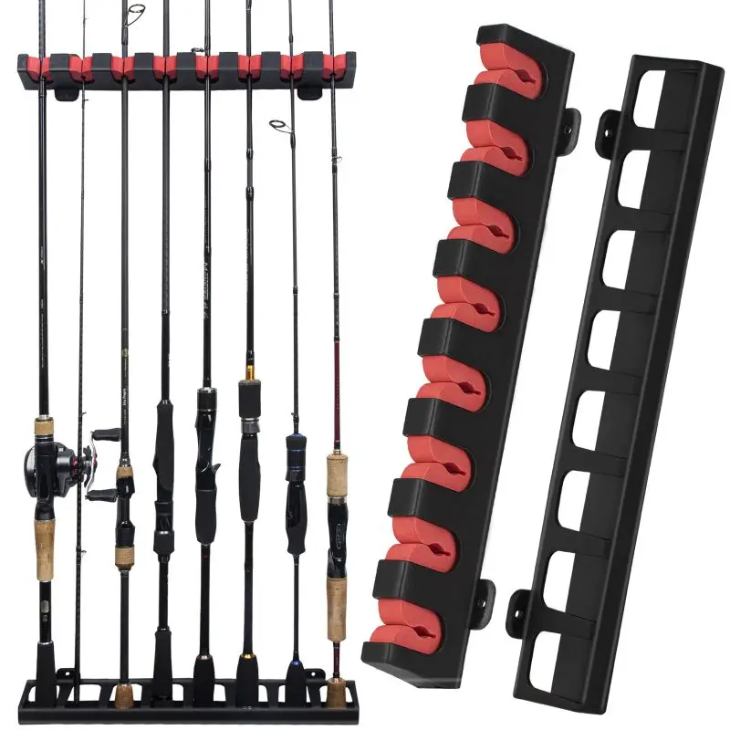 THKFISH Soporte de pared para cañas de pesca