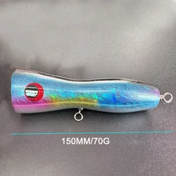 TAKEDO Popper de superficie para mar – madera, atún y lucio