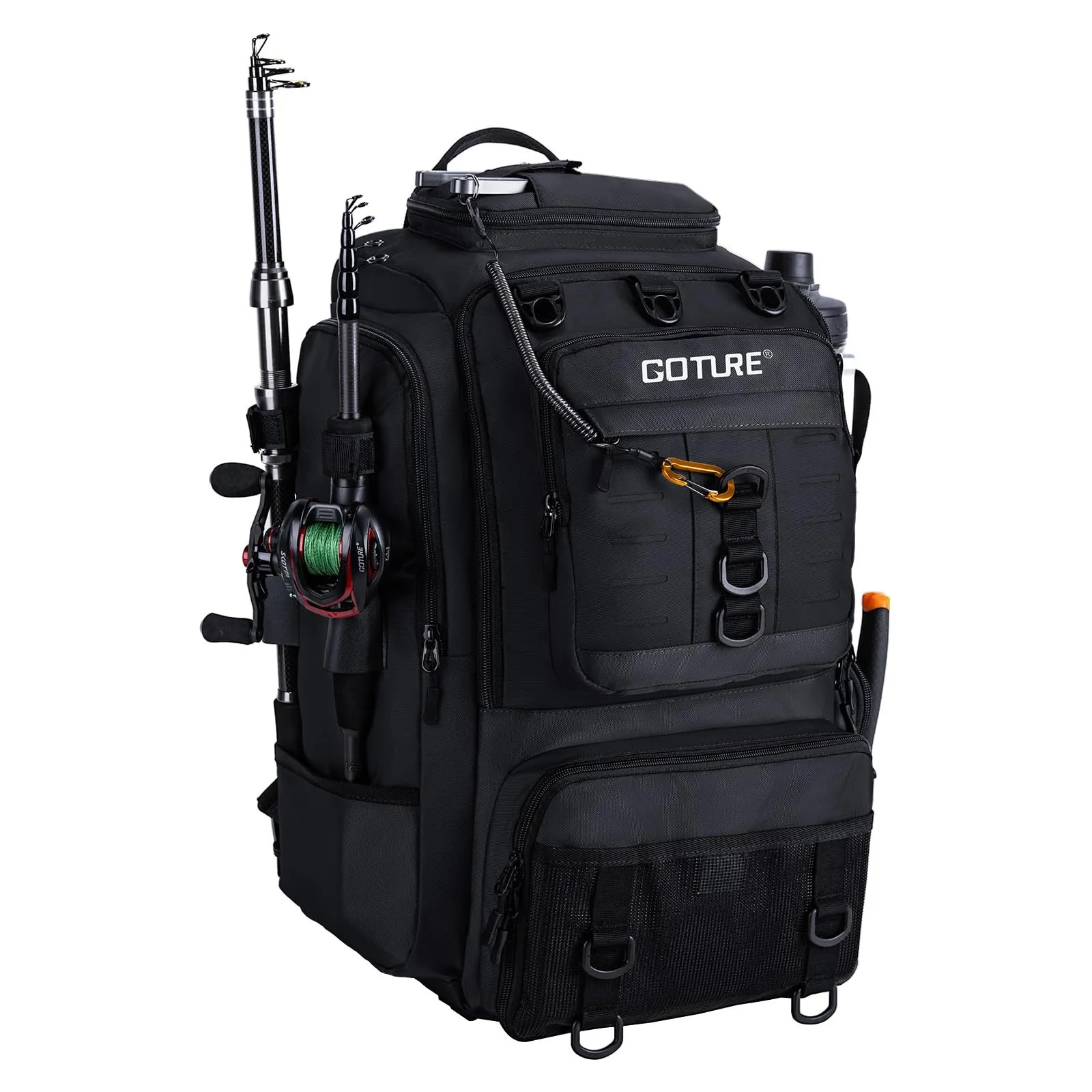Bolsa de pesca Goture impermeable 900D con portacañas y bolsillos - imagen 5