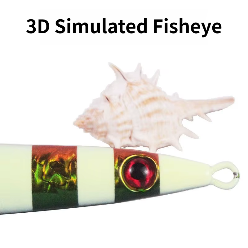 Jig Vertical Luminoso 100g con Rayas Láser para Embarcada - imagen 5