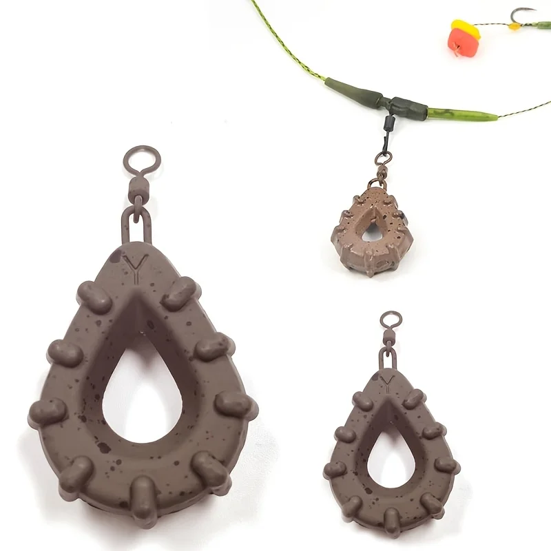 Pesas de plomo con anilla dividida mostrando detalle del acabado
