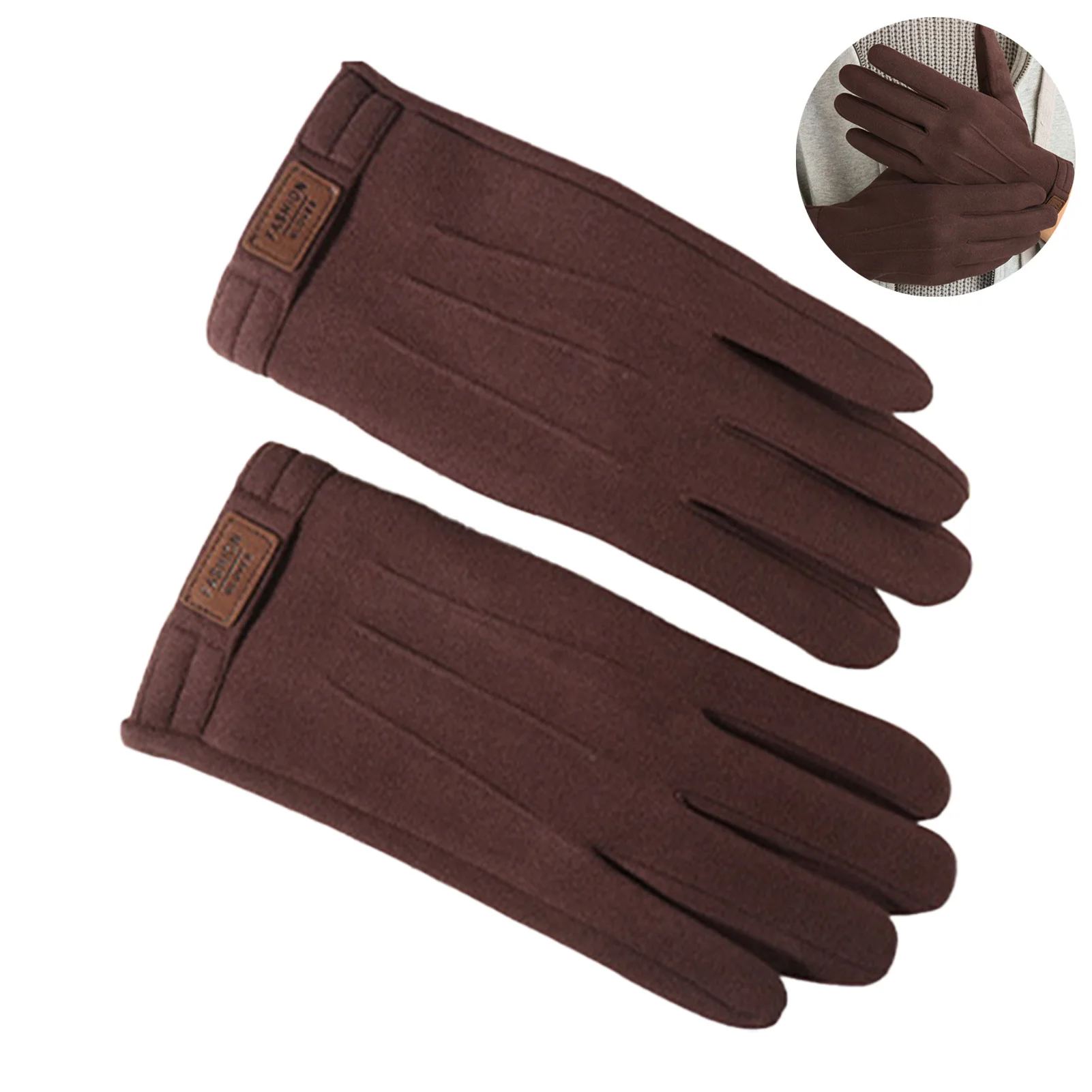 Guantes de invierno con forro polar