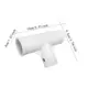 Adaptador de manguera PP con conector en T recto resistente al óxido - imagen 2
