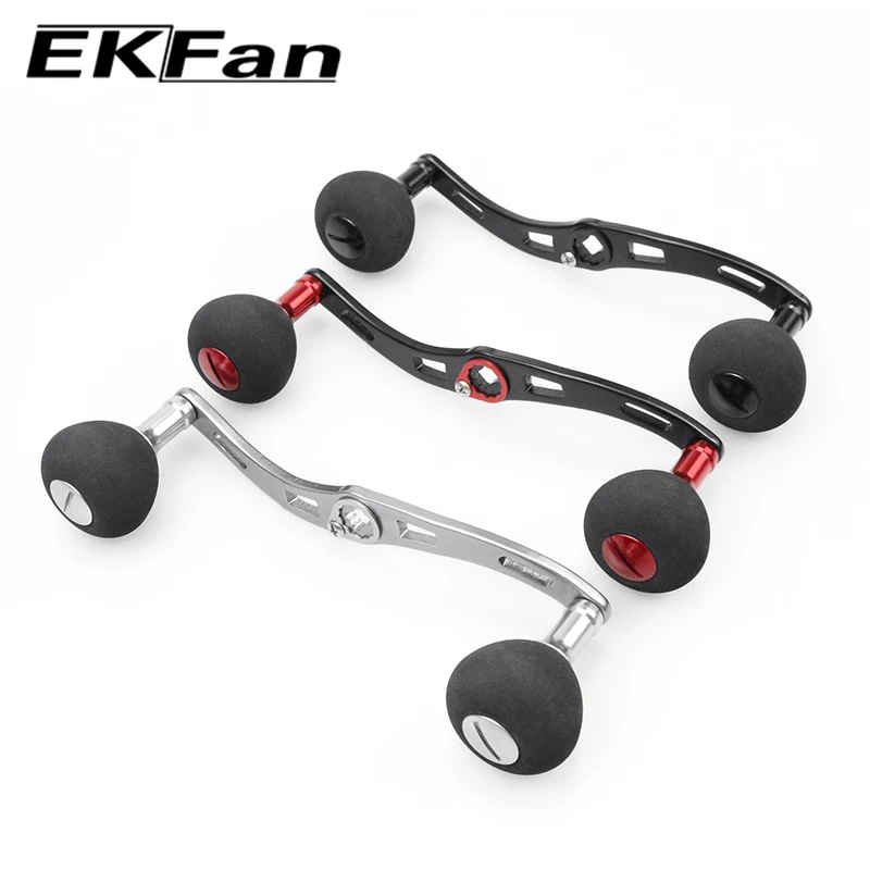 Manivela de carrete EKFan para baitcasting con doble perilla aluminio - imagen 5