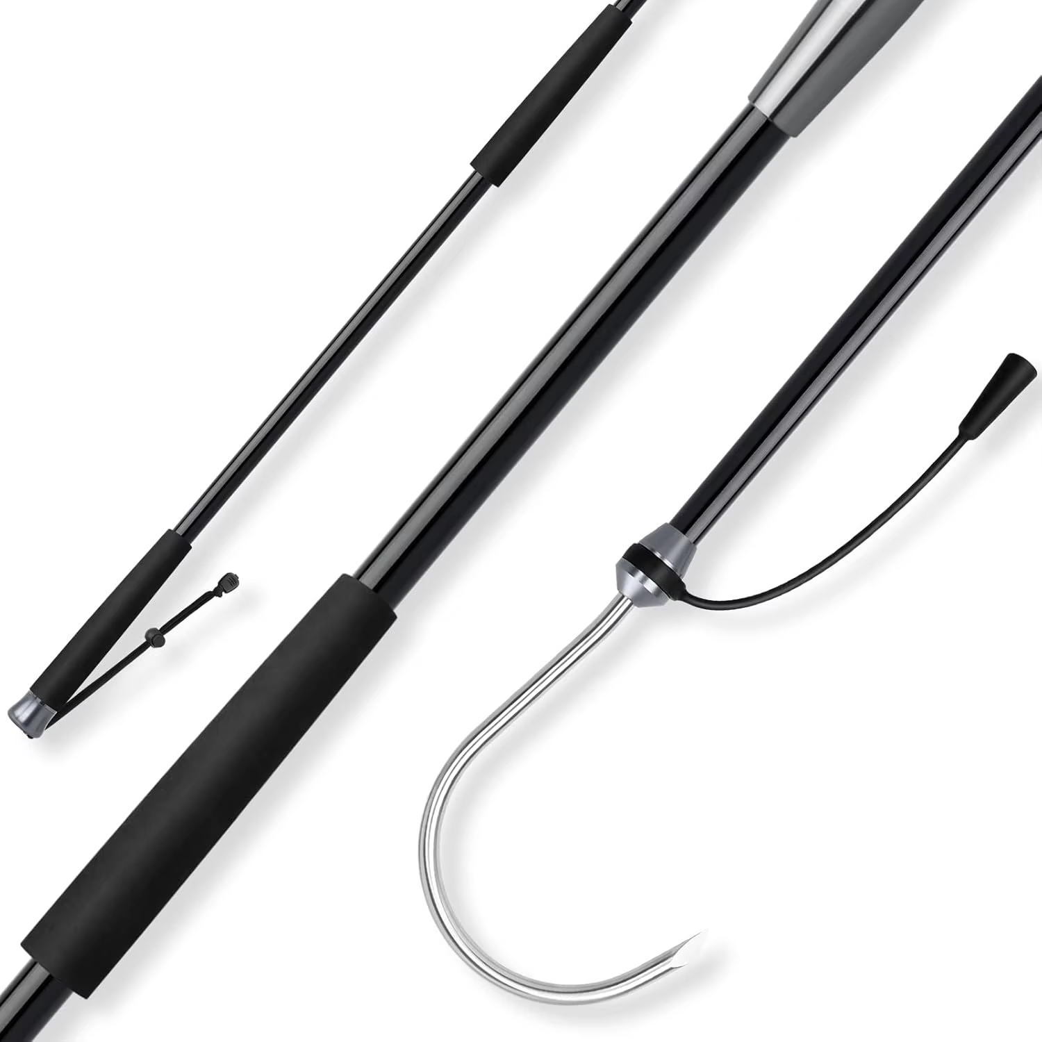 Soporte de caña de pesca plegable Sanlike en acero inoxidable