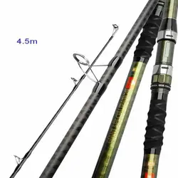 Caña de Surfcasting ZZ427 XXH acción rápida con anillas KW