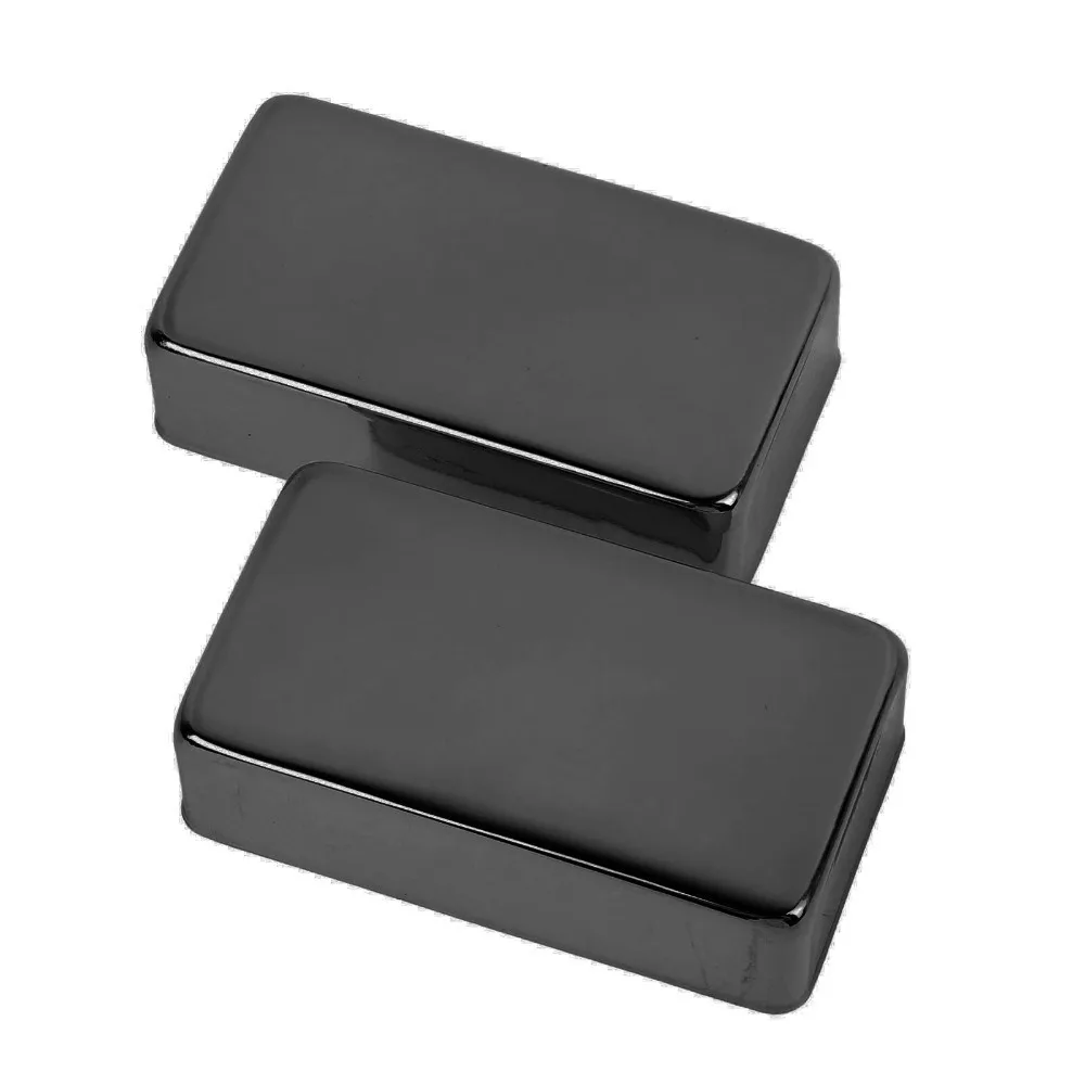 Cubierta Humbucker de latón con sellado negro y dorado, sin agujeros - imagen 2