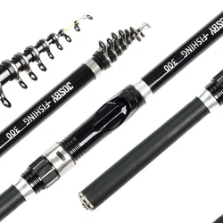 JOSBY Mini caña de pescar telescópica FRP – Ultraligera viaje