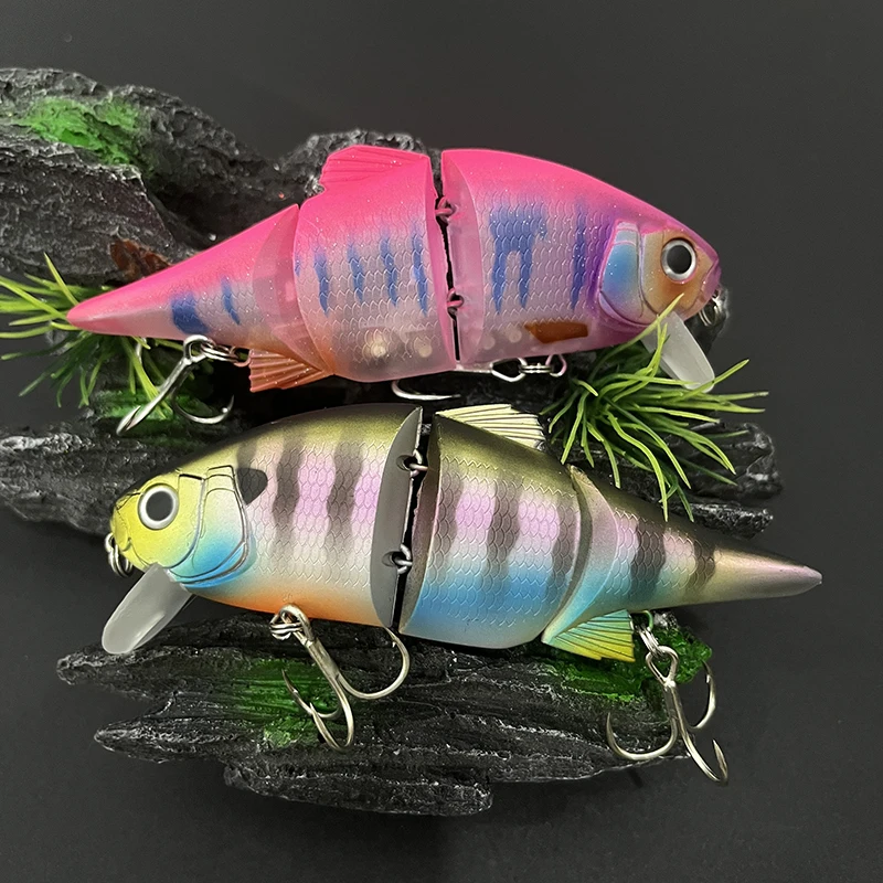 Swimbait multiarticulado flotante lipless para lucio y lubina - imagen 5