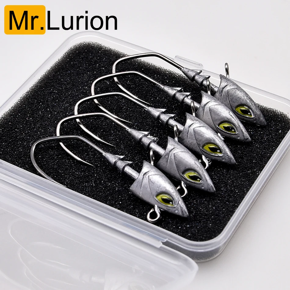 Jig Heads con ojos 3D y cabeza triangular para pesca de mar - imagen 4