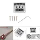 Puente de guitarra Hardtail ajustable zinc negro para reparación - imagen 2