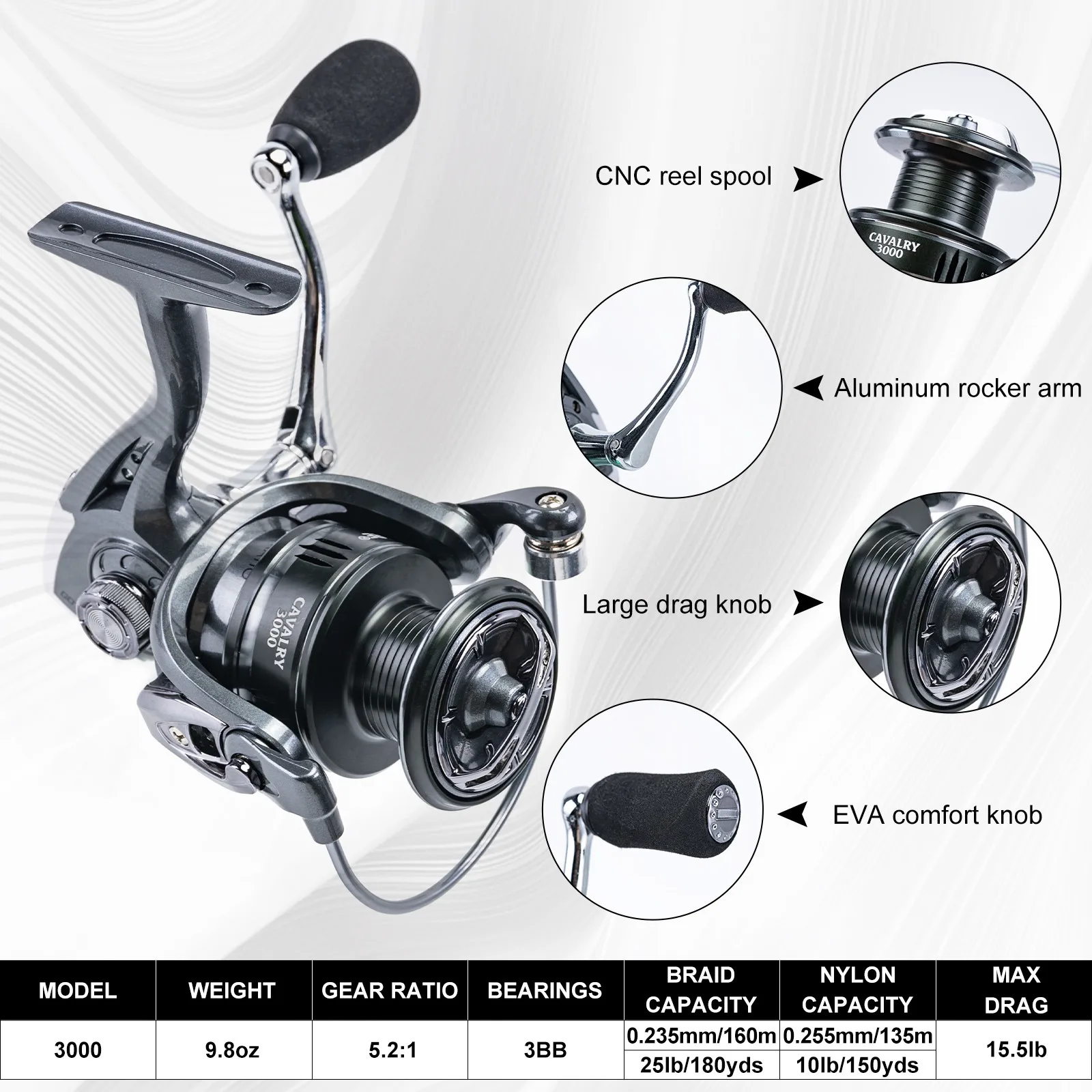 Set caña y carrete Goture con accesorios y funda de pesca - imagen 5