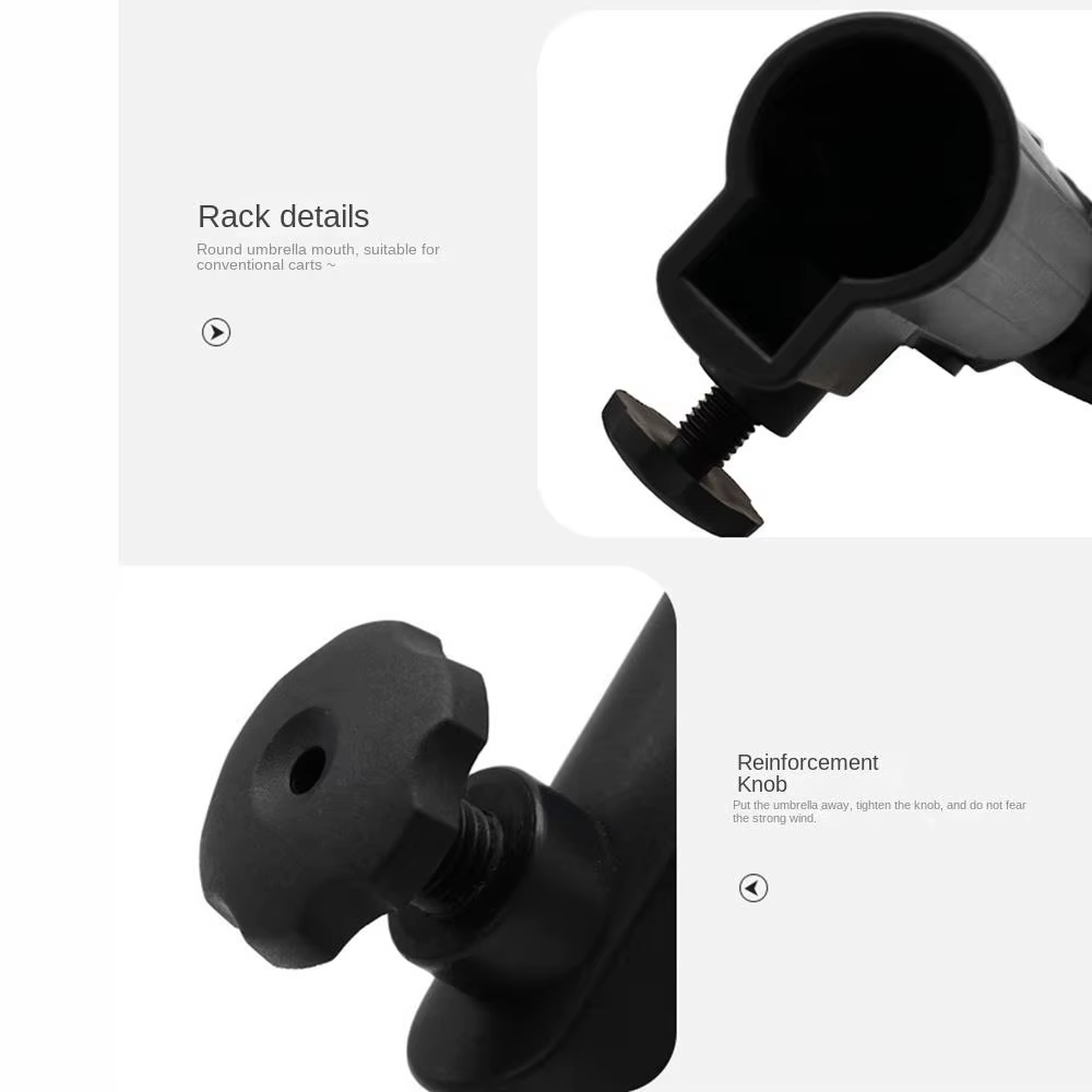 Soporte Sombrilla Golf Universal – Abrazadera Ajustable Carrito - imagen 2