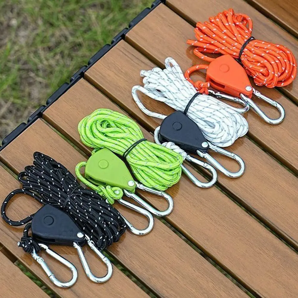 Cuerda para tienda reflectante con hebillas, a prueba de viento - imagen 4