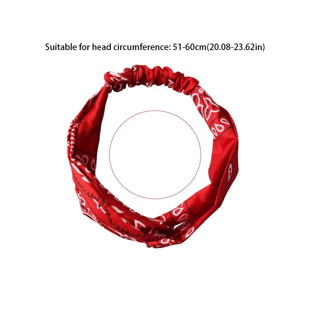 Bandana turbante boho con nudo elástico unisex estampada Cashew Print - imagen 5
