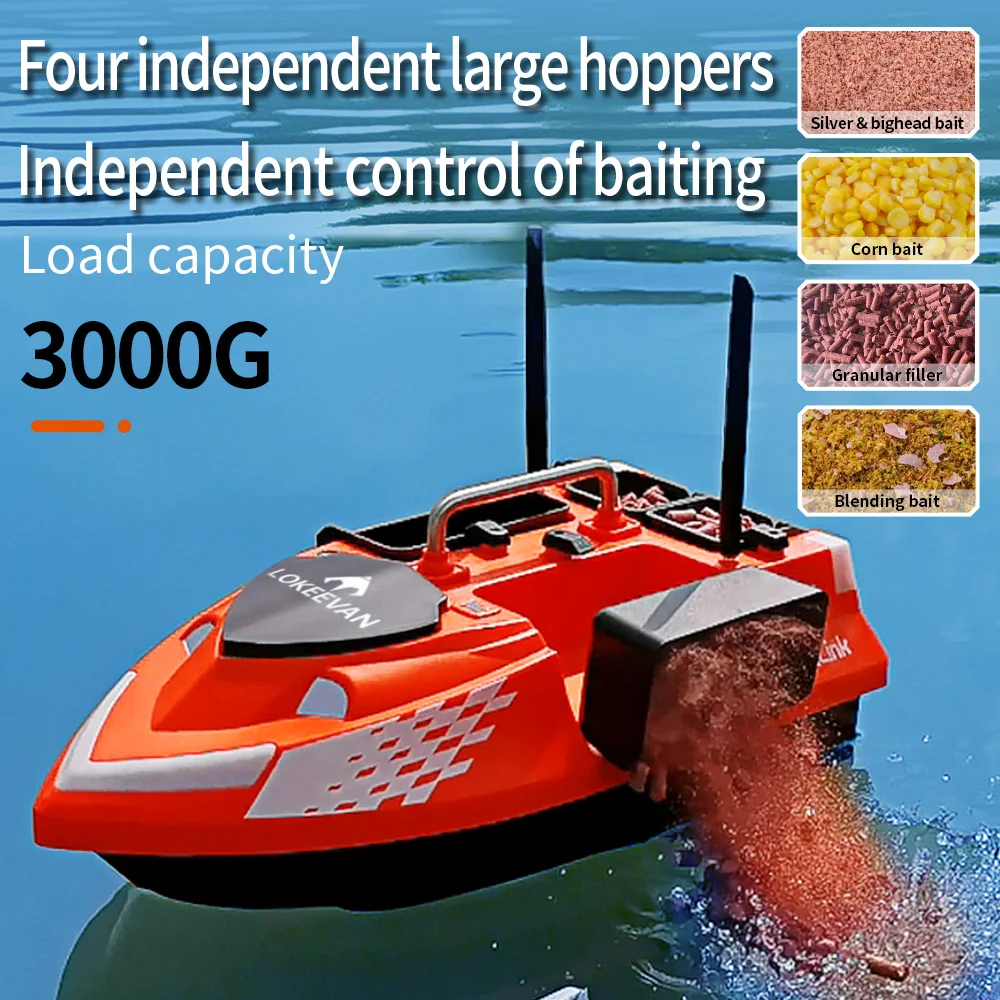 Barco Cebador Pesca GPS Beidou – Retorno Automático 500m, Crucero - imagen 4