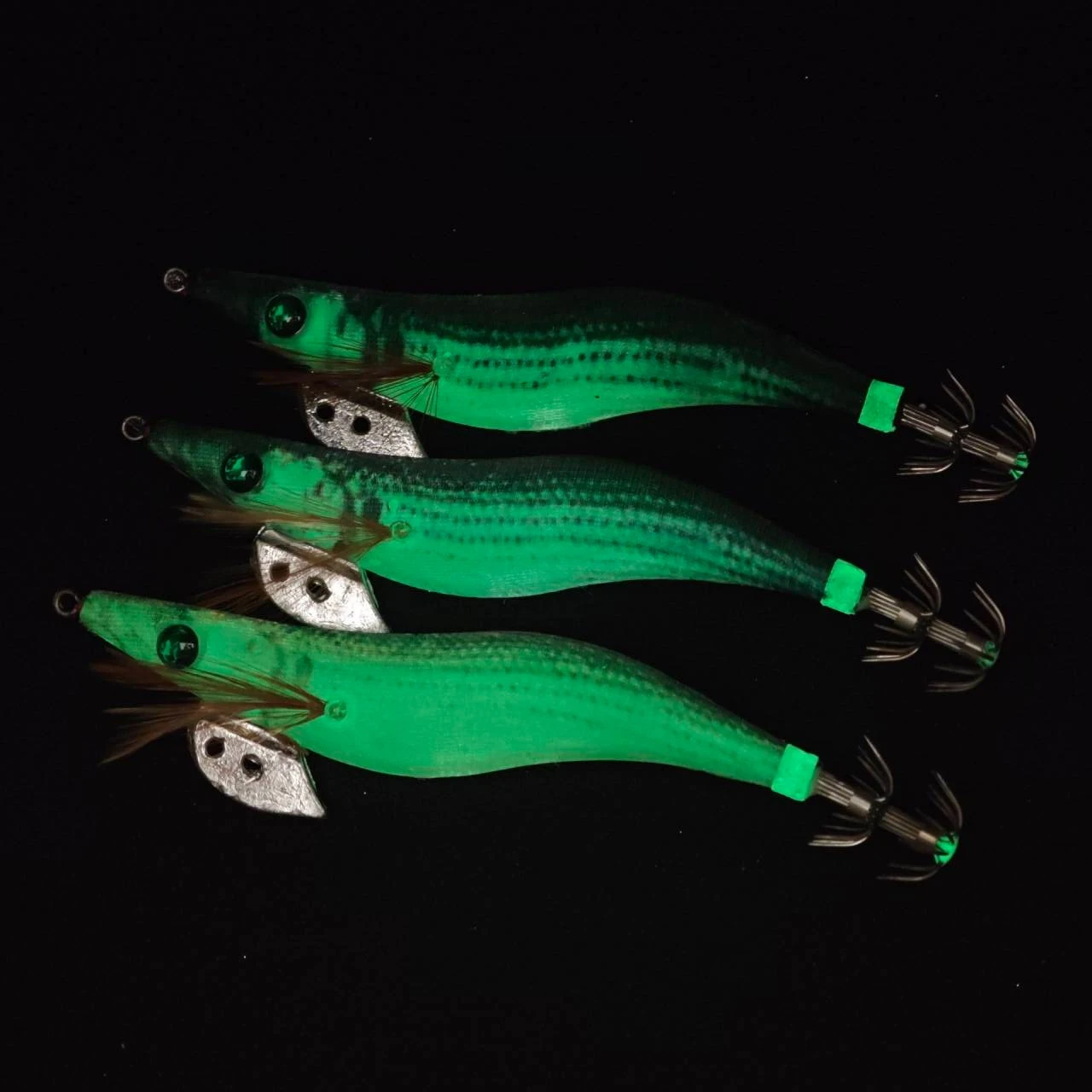 Señuelos de camarón Ackibbik luminosos para calamar y langostino - imagen 2