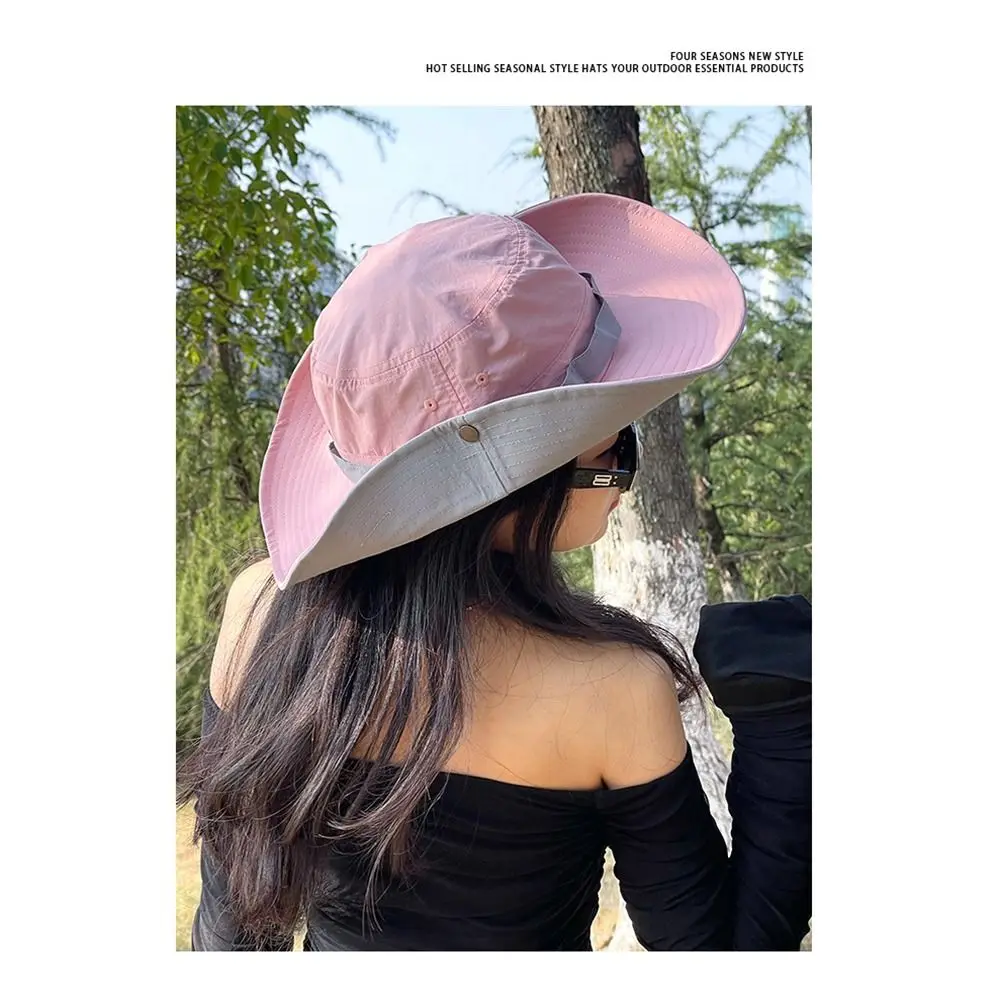 Gorra de montaña de secado rápido de ala ancha con colores - imagen 2