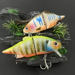 Swimbait multiarticulado flotante lipless para lucio y lubina