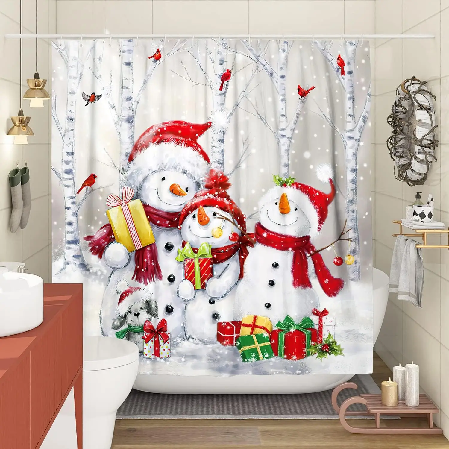 Detalle del diseño navideño y estilo decorativo