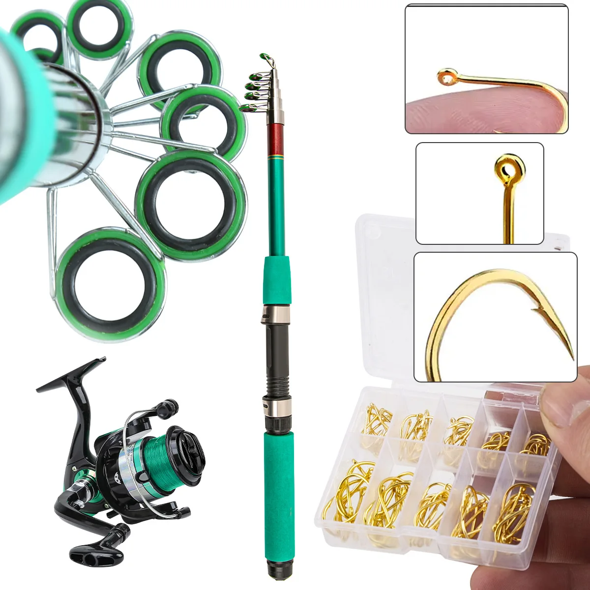 Kit completo navideño de pesca