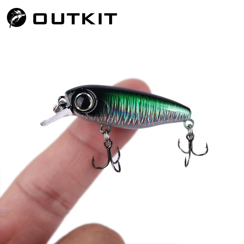 OUTKIT Mini Señuelos duros japoneses para perca, trucha y lubina