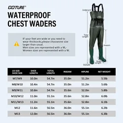 Vadeador de Pecho Goture con Botas Integradas para Pesca