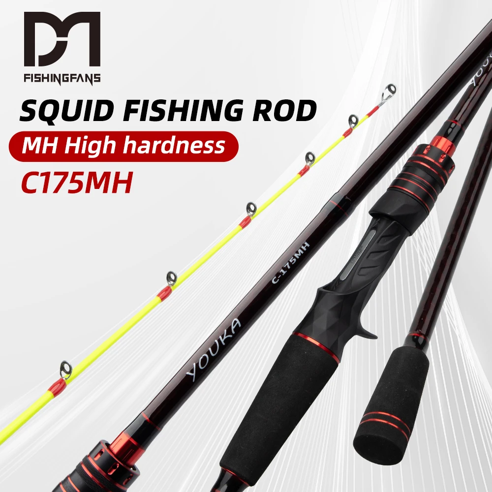 Caña calamar FISHINGFAN MH punta carbono sólida para barco - imagen 5