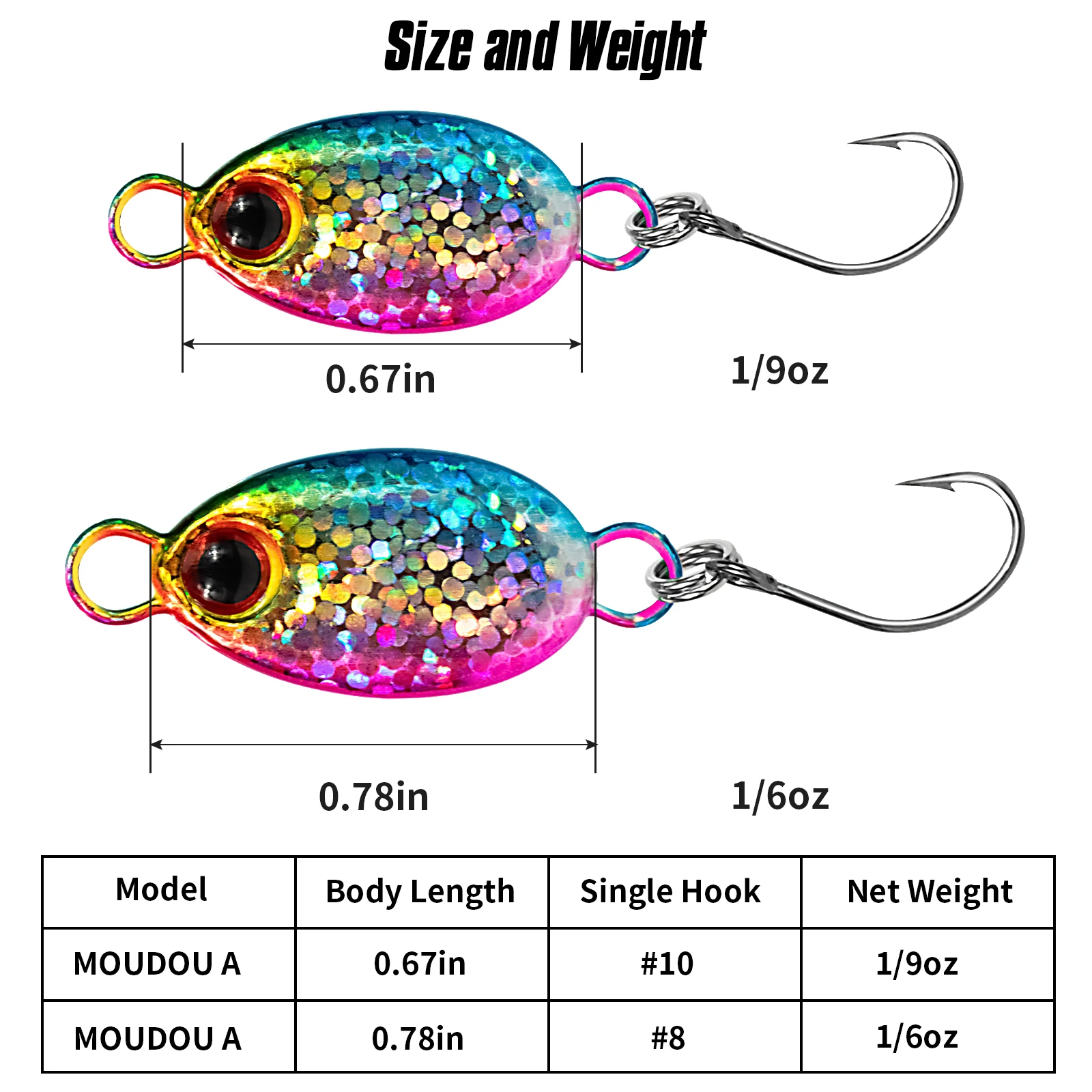 THKFISH Cuchara giratoria mini metálica para trucha y lucio - imagen 3