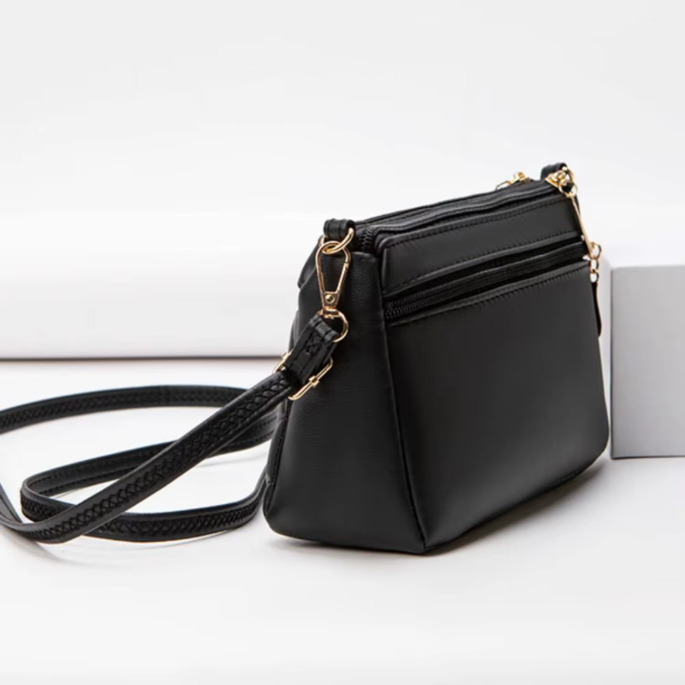 Bolso Bandolera de Cuero para Mujer – Gran Capacidad y Ligero