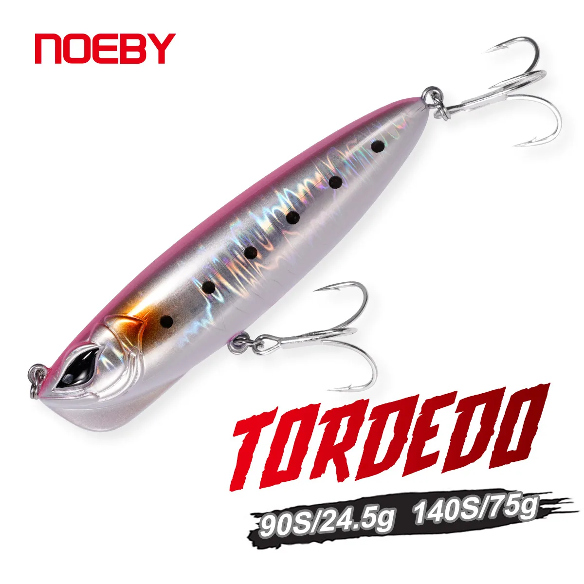 Señuelo Stickbait NOEBY Tordedo Dart Walker – hundimiento lento - imagen 4